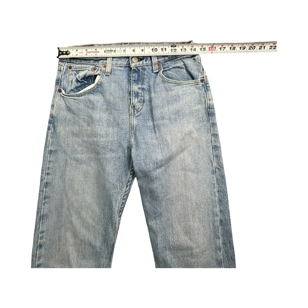 Levis Jeans Mens W29 L32 Blue 511 Slim Fit Light Wash Denim WaterLess Button Fly